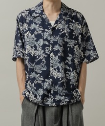 Flower pattern compact shirts/フラワーパターンコンパクトシャツ