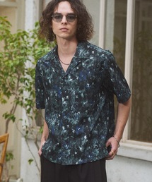 Flower pattern compact shirts/フラワーパターンコンパクトシャツ