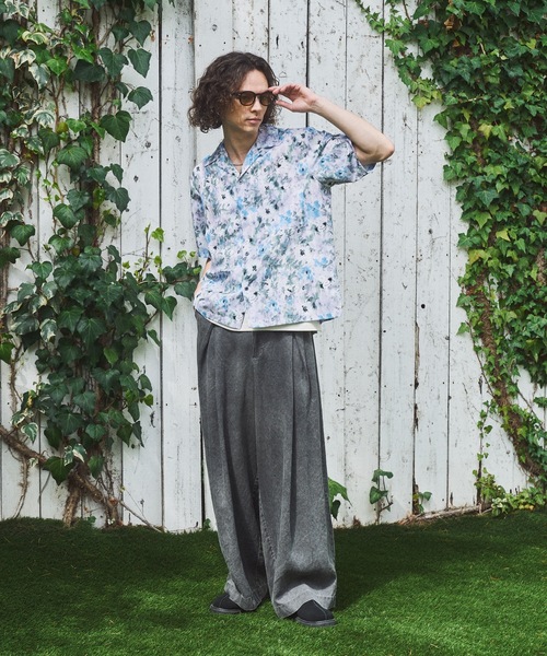 CASPER JOHN(キャスパージョン)の「Flower pattern compact shirts/フラワーパターンコンパクトシャツ(シャツ/ブラウス・メンズ・グリーン/アイボリー/カーキ/ホワイト/ネイビー/ブラック・X-SMALL/SMALL/MEDIUM/LARGE)」の12枚目の写真
