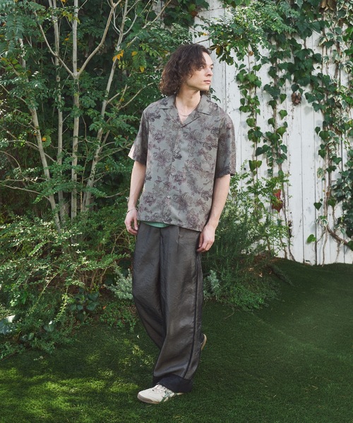 CASPER JOHN(キャスパージョン)の「Flower pattern compact shirts/フラワーパターンコンパクトシャツ(シャツ/ブラウス・メンズ・グリーン/アイボリー/カーキ/ホワイト/ネイビー/ブラック・X-SMALL/SMALL/MEDIUM/LARGE)」の18枚目の写真