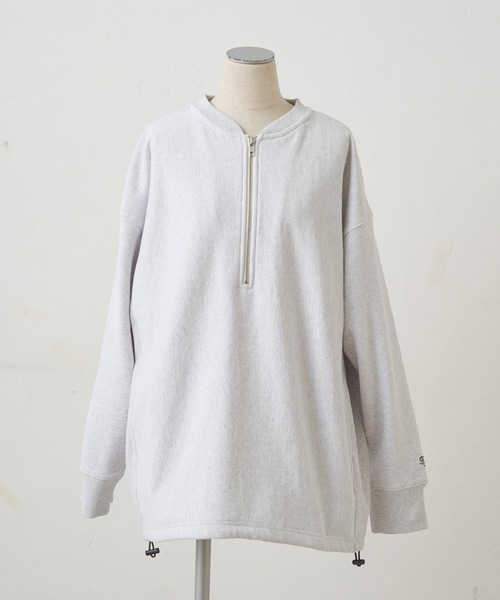 PUAL CE CIN（ピュアルセシン）の「【＠noricorico102企画】ハーフジップドローコードスウェット（スウェット・レディース・ネイビー/グレー・FREE）」の22枚目の写真