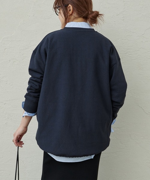 PUAL CE CIN（ピュアルセシン）の「【＠noricorico102企画】ハーフジップドローコードスウェット（スウェット・レディース・ネイビー/グレー・FREE）」の16枚目の写真