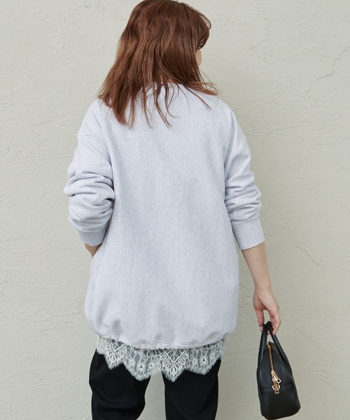 PUAL CE CIN（ピュアルセシン）の「【＠noricorico102企画】ハーフジップドローコードスウェット（スウェット・レディース・ネイビー/グレー・FREE）」の10枚目の写真