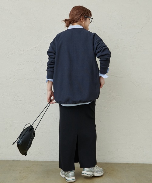 PUAL CE CIN（ピュアルセシン）の「【＠noricorico102企画】ハーフジップドローコードスウェット（スウェット・レディース・ネイビー/グレー・FREE）」の21枚目の写真