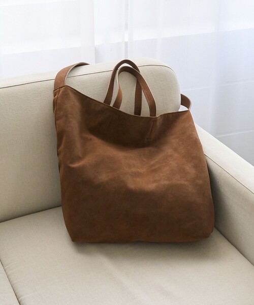 coen（コーエン）の「スエードライク 2wayトートバッグ（ショルダーバッグ・レディース・ブラック/ブラウン/ベージュ・FREE）」の7枚目の写真