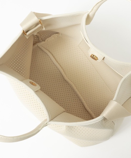 BARNYARDSTORM（バンヤードストーム）の「BARNYARDSTORM / パンチングビックトート（トートバッグ・レディース・ライトグレー/ホワイト系その他/ブラック・FREE）」の4枚目の写真