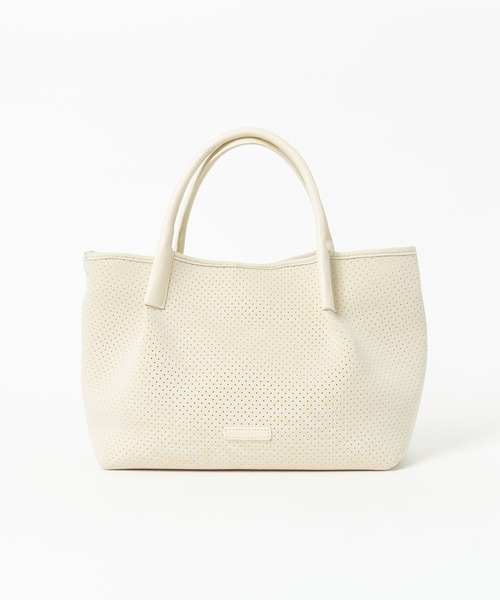 BARNYARDSTORM（バンヤードストーム）の「BARNYARDSTORM / パンチングビックトート（トートバッグ・レディース・ライトグレー/ホワイト系その他/ブラック・FREE）」の19枚目の写真