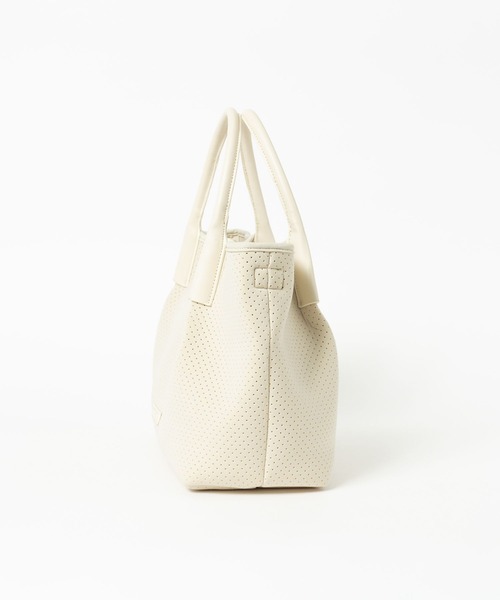 BARNYARDSTORM（バンヤードストーム）の「BARNYARDSTORM / パンチングビックトート（トートバッグ・レディース・ライトグレー/ホワイト系その他/ブラック・FREE）」の18枚目の写真