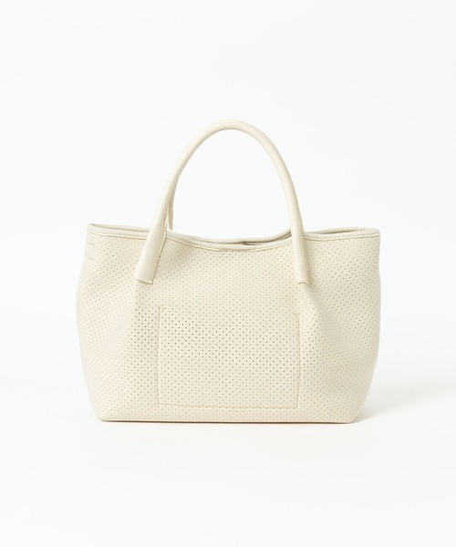 BARNYARDSTORM（バンヤードストーム）の「BARNYARDSTORM / パンチングビックトート（トートバッグ・レディース・ライトグレー/ホワイト系その他/ブラック・FREE）」の17枚目の写真