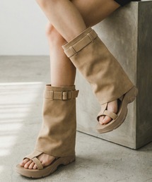 サンダル（ベージュ系・スエード）ファッション通販 - ZOZOTOWN