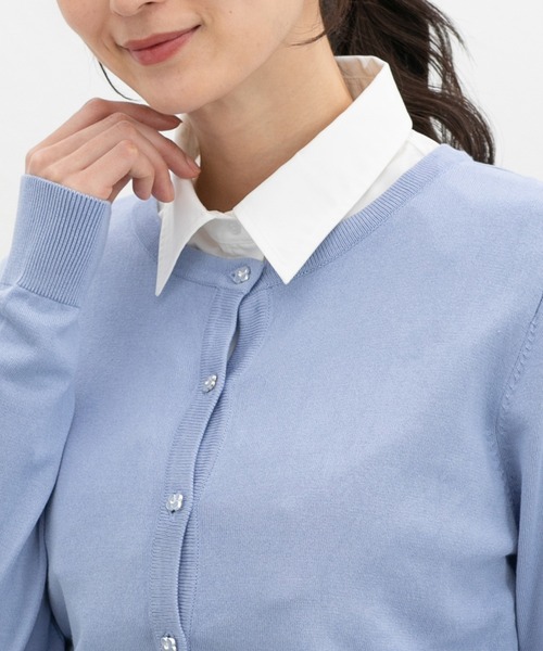 Honeys（ハニーズ）の「付け衿・レギュラーカラー（付け襟・レディース・ホワイト/ブラック/ブルー系その他3/ブルー・FREE）」の6枚目の写真