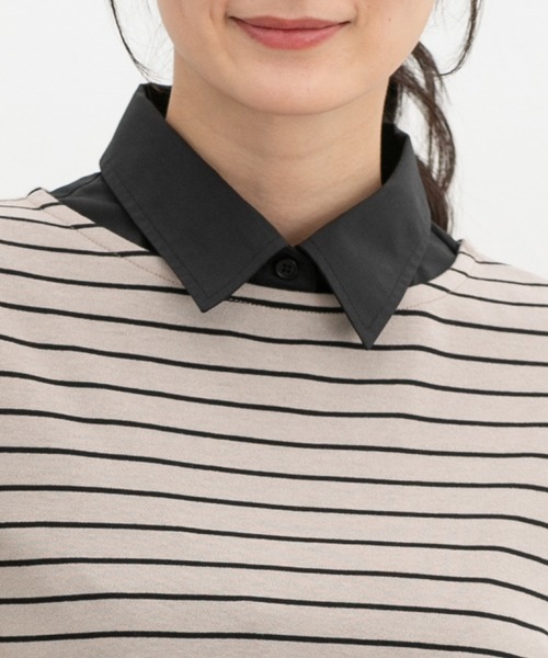 Honeys（ハニーズ）の「付け衿・レギュラーカラー（付け襟・レディース・ホワイト/ブラック/ブルー系その他3/ブルー・FREE）」の7枚目の写真