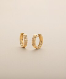 K10ダイヤモンド マーキス フックピアス（ピアス（両耳用