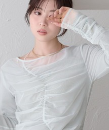 raffime（ラフィミー）の「チュールレイヤードシアーニット（ニット/セーター）」