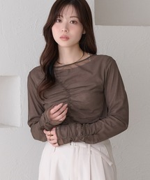 raffime（ラフィミー）の「チュールレイヤードシアーニット（ニット/セーター）」