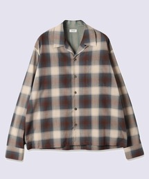 【Jieda/ジエダ】CHECK OPEN COLLAR SHIRT