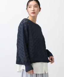 studio CLIP | 《natural by clip》7ゲージ透かしプルオーバーセット(その他トップス)