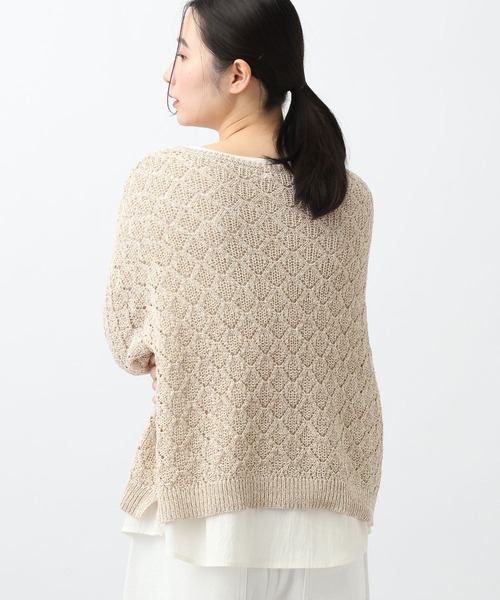 studio CLIP（スタディオクリップ）の「《natural by clip》7ゲージ透かしプルオーバーセット（その他トップス・レディース・グレー/ネイビー/ベージュ・FREE）」の18枚目の写真