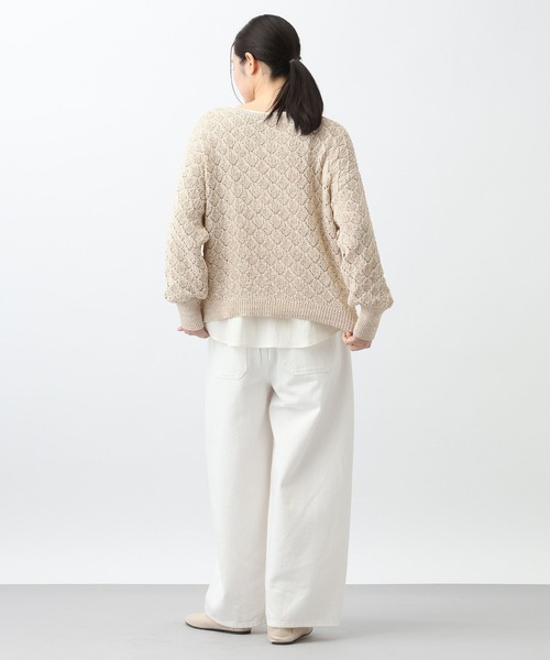 studio CLIP（スタディオクリップ）の「《natural by clip》7ゲージ透かしプルオーバーセット（その他トップス・レディース・グレー/ネイビー/ベージュ・FREE）」の22枚目の写真