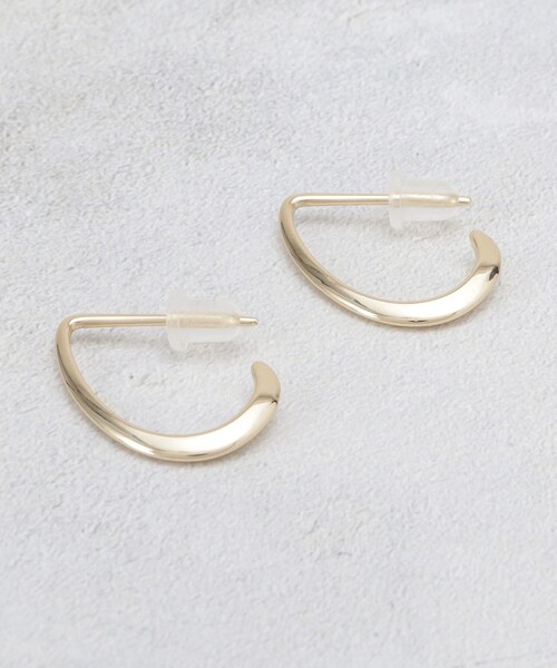 OPAQUE.CLIP（オペークドットクリップ）の「メタルドロップデザインフープピアス（ピアス（両耳用）・レディース・ゴールド/シルバー・00）」の2枚目の写真