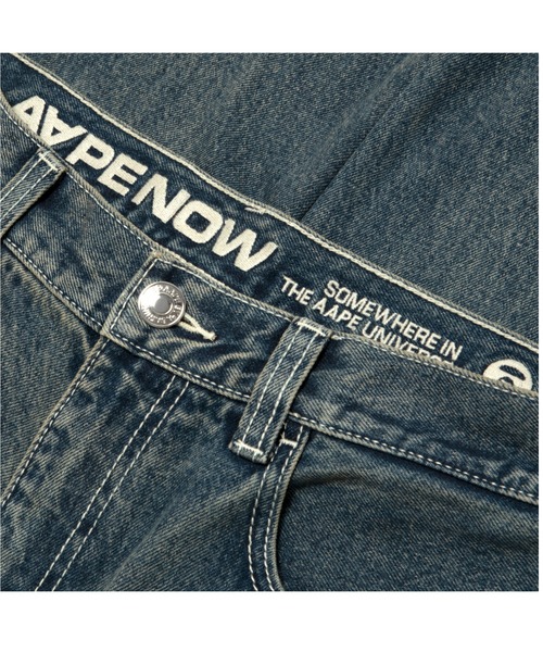 AAPE BY A BATHING APE（エーエイプバイアベイシングエイプ）の「AAPE NOW DENIM PANTS（デニムパンツ・メンズ・ライトブルー/ブルー・SMALL/X-LARGE/MEDIUM/LARGE）」の8枚目の写真