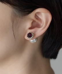 ビジューパールピアス（両耳用）