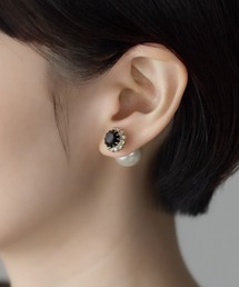 ビジューパールピアス(両耳用)