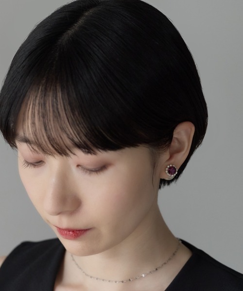 ciite'(シーテ)の「ビジューパールピアス(両耳用)(ピアス(両耳用)・レディース・ブラック/ブルー/パープル/レッド/グリーン・FREE)」の17枚目の写真