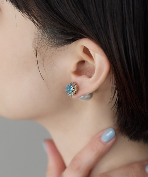 ciite'(シーテ)の「ビジューパールピアス(両耳用)(ピアス(両耳用)・レディース・ブラック/ブルー/パープル/レッド/グリーン・FREE)」の19枚目の写真