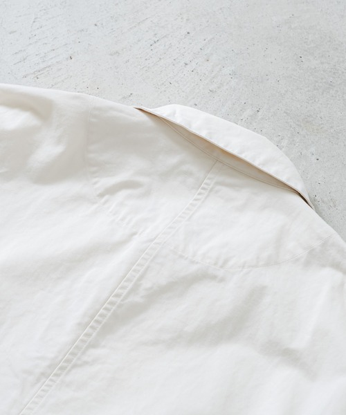 quadro(クオドロ)の「C/L高密度ツイルカバージャケット(カバーオール・メンズ・ブラック/キナリ・MEDIUM)」の12枚目の写真