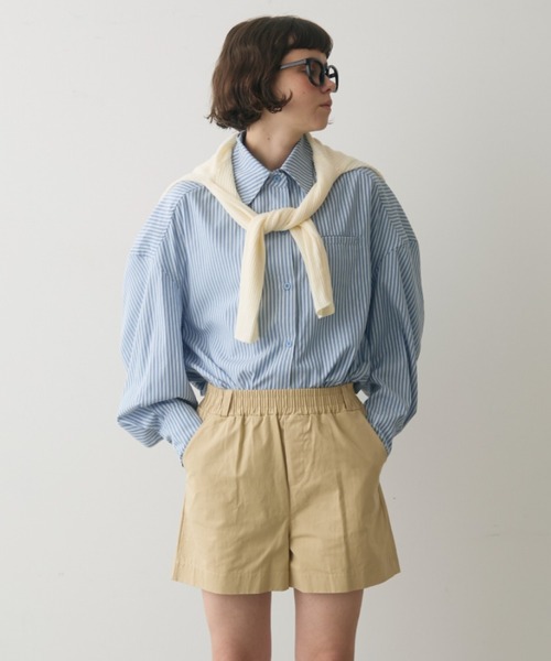 full/fill.（フルフィル）の「cotton half pants / コットンハーフパンツ（その他パンツ・レディース・ブラウン/ベージュ・FREE）」の11枚目の写真