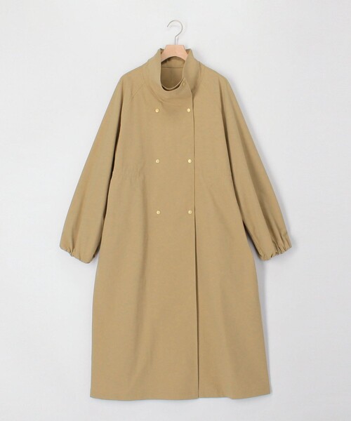 MICO COULIER(ミコクリエ)の「撥水スタンドカラーロングコート(その他アウター・レディース・ネイビー/キャメル・38)」の9枚目の写真
