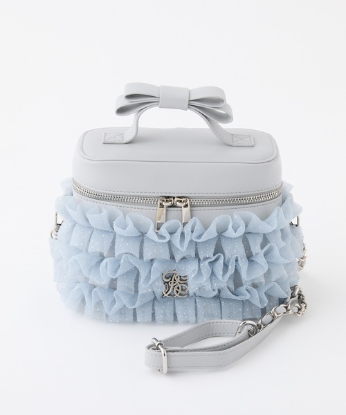 再予約！【tulle collection】チュールフリルバニティーバッグ