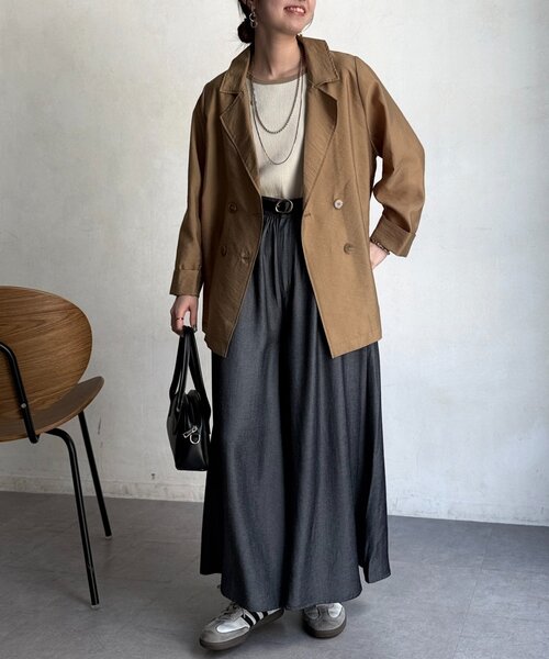 Chez toi（シェトワ）の「落ち感フレアテンセルパンツ（その他パンツ・レディース・インディゴブルー/ブルー/ブラック・MEDIUM/PM）」の9枚目の写真