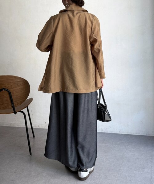 Chez toi（シェトワ）の「落ち感フレアテンセルパンツ（その他パンツ・レディース・インディゴブルー/ブルー/ブラック・MEDIUM/PM）」の11枚目の写真