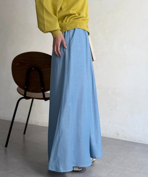 Chez toi（シェトワ）の「落ち感フレアテンセルパンツ（その他パンツ・レディース・インディゴブルー/ブルー/ブラック・MEDIUM/PM）」の14枚目の写真