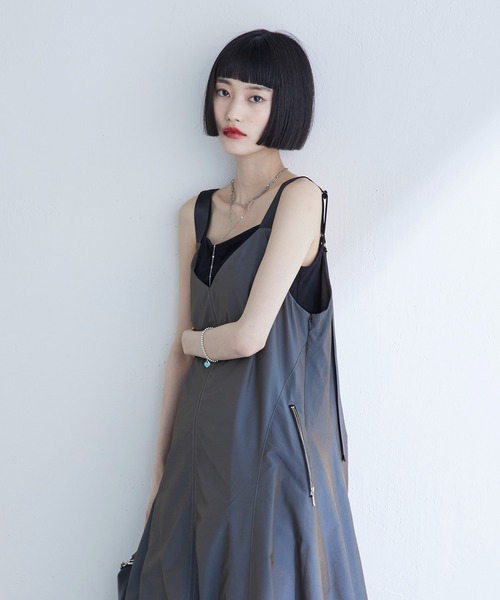 Lui's(ルイス)の「バルーンキャミワンピース(ワンピース・レディース・グレー/ブラック・FREE)」の19枚目の写真