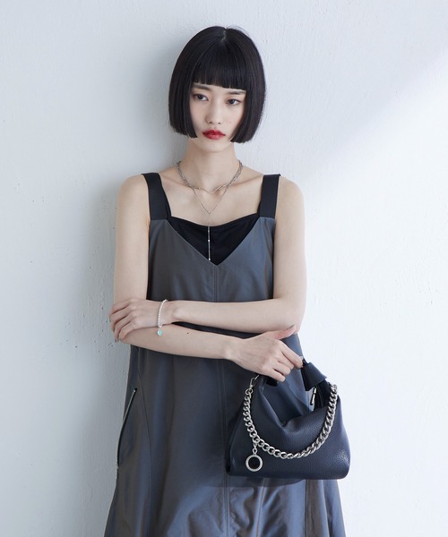 Lui's(ルイス)の「バルーンキャミワンピース(ワンピース・レディース・グレー/ブラック・FREE)」の18枚目の写真