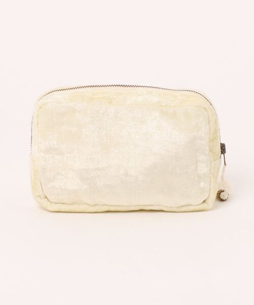 studio CLIP（スタディオクリップ）の「ﾋﾞｰｽﾞｼｼｭｳﾒｲｸﾎﾟｰﾁ（その他雑貨・レディース・ベージュ/ブルー・FREE）」の3枚目の写真