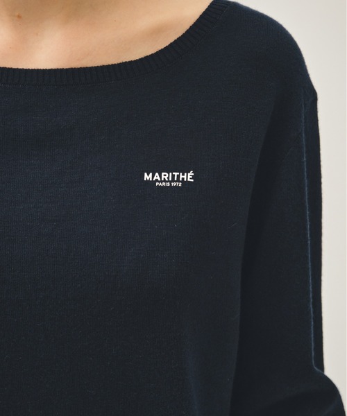 MARITHE + FRANCOIS GIRBAUD(マリテフランソワジルボー)の「W BOAT NECK KNIT PULLOVER(ニット/セーター・レディース・ライトグレー/ネイビー・MEDIUM/SMALL)」の17枚目の写真
