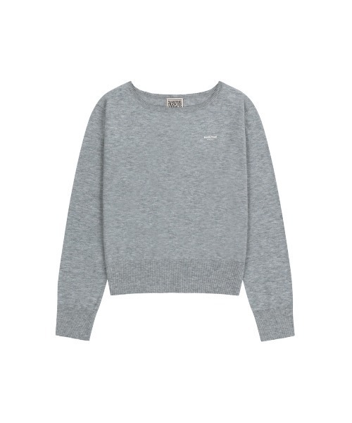 MARITHE + FRANCOIS GIRBAUD(マリテフランソワジルボー)の「W BOAT NECK KNIT PULLOVER(ニット/セーター・レディース・ライトグレー/ネイビー・MEDIUM/SMALL)」の7枚目の写真