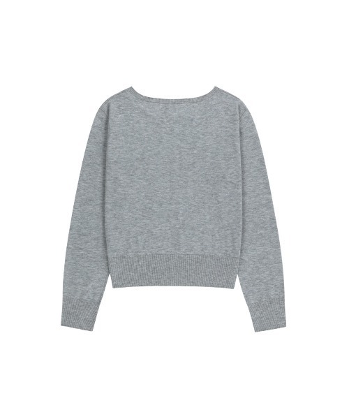 MARITHE + FRANCOIS GIRBAUD(マリテフランソワジルボー)の「W BOAT NECK KNIT PULLOVER(ニット/セーター・レディース・ライトグレー/ネイビー・MEDIUM/SMALL)」の8枚目の写真
