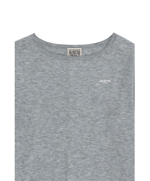 MARITHE + FRANCOIS GIRBAUD(マリテフランソワジルボー)の「W BOAT NECK KNIT PULLOVER(ニット/セーター・レディース・ライトグレー/ネイビー・MEDIUM/SMALL)」の11枚目の写真