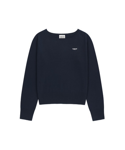 MARITHE + FRANCOIS GIRBAUD(マリテフランソワジルボー)の「W BOAT NECK KNIT PULLOVER(ニット/セーター・レディース・ライトグレー/ネイビー・MEDIUM/SMALL)」の18枚目の写真