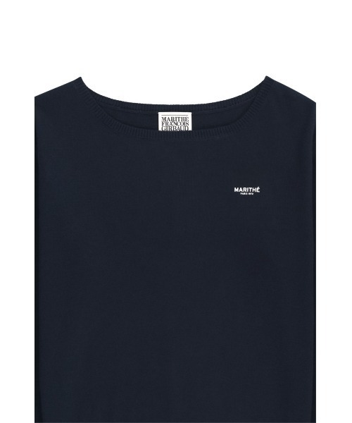 MARITHE + FRANCOIS GIRBAUD(マリテフランソワジルボー)の「W BOAT NECK KNIT PULLOVER(ニット/セーター・レディース・ライトグレー/ネイビー・MEDIUM/SMALL)」の20枚目の写真