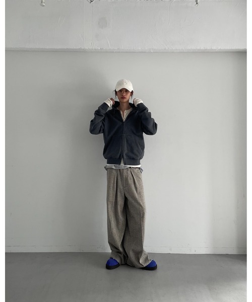 KAIKO（カイコー）の「KAIKO Double zip parka（パーカー・メンズ・トップグレー/チャコールグレー・2）」の7枚目の写真