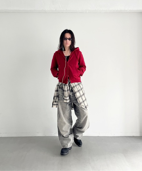 トップス kaiko double zip parka DOUBLE ZIP PARKA 