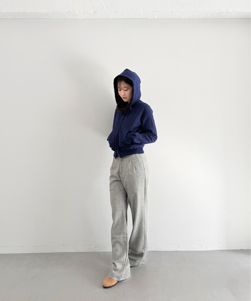 トップス KAIKO Double zip parka CHARCOAL TOP GRAY KAIKO【カイコー】double zip parka 