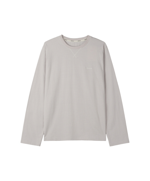 MELLOTORY(メロートリー)の「ソフトストライプTシャツ (2カラー)(Tシャツ/カットソー・レディース・ラベンダー/ピンク・FREE)」の9枚目の写真