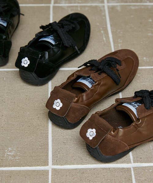 MARY QUANT(マリークワント)の「MARY QUANT × PUBLUX/マリークワント フェイクスエード ギャザー スニーカー 限定展開(スニーカー・レディース・ブラウン/ブラック・23/23.5/24/24.5)」の5枚目の写真